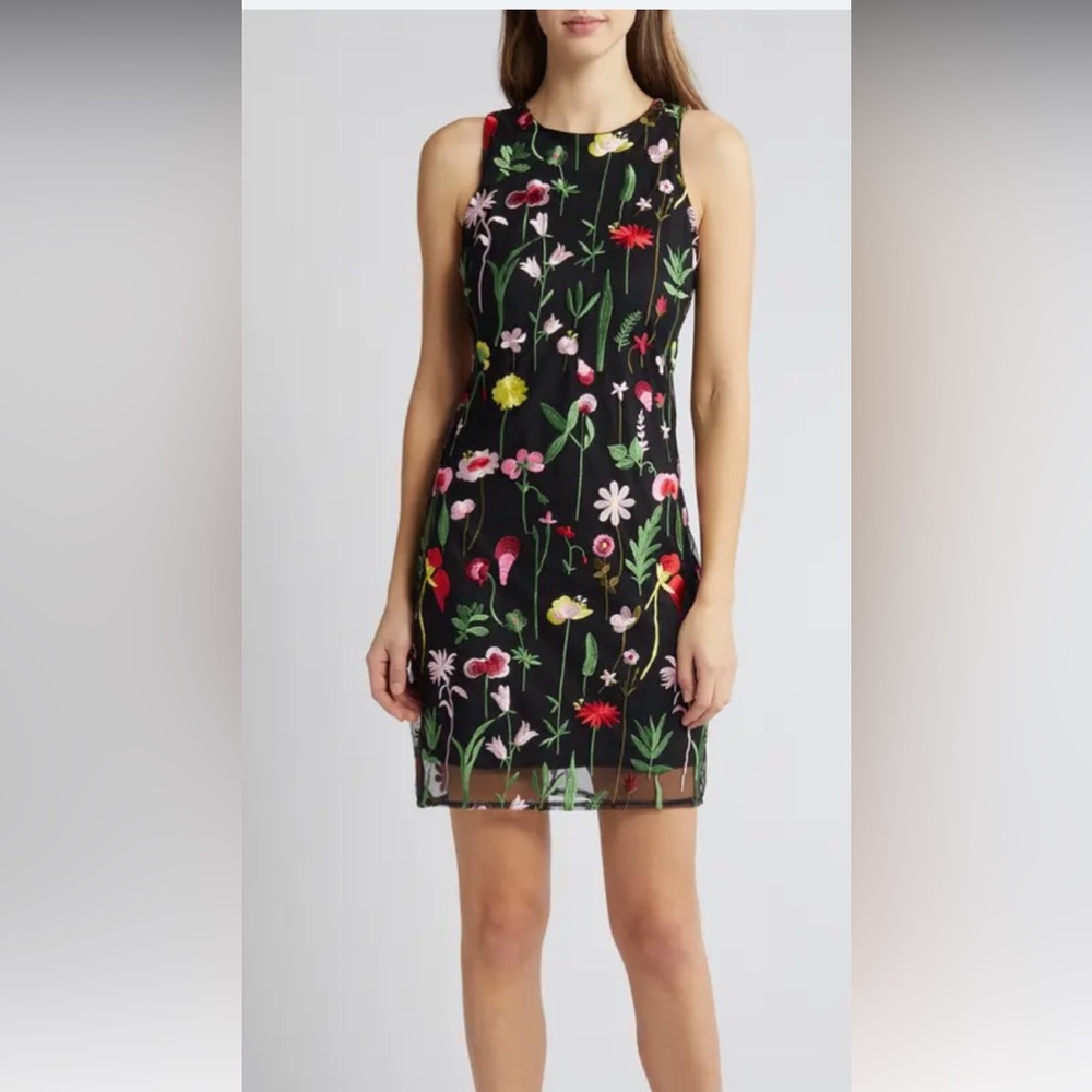 Sam Edelman Embroidered peony size 6 dress